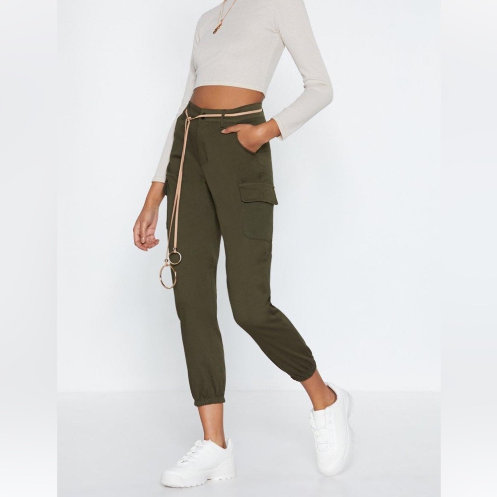 Green Khaki Cargo Pants size M